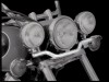 Držáky přídavných světel Highway Hawk pro motocykly KAWASAKI VN900 Vulcan/Classic/Custom, černá (2ks)